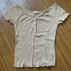 Brown baby tee